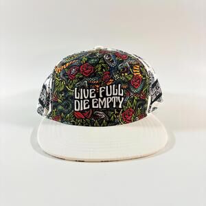 New BOCO Gear 'Live Full Die Empty' Multicolor Floral Snapback Ventilated Cap